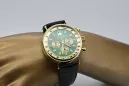 Желтые 14k 585 золотые мужские часы Geneve mw012y-gr