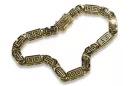 Gelbgold 14 K 585 Byzantinisches griechisches Armband cb050y