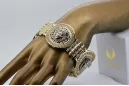 Pulsera de oro rosa amarilla ★ russiangold.com ★ Oro 585 333 Precio bajo