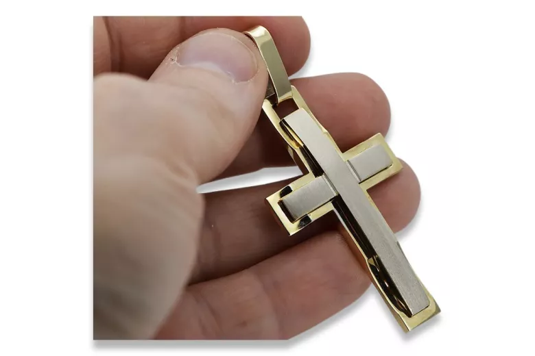 Croix catholique d'or ★ russiangold.com ★ Gold 585 333 Prix bas