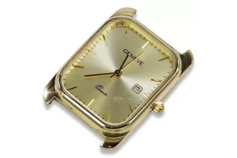 Amarillo oro de 14k 585 hombres reloj Geneve mw001ydy