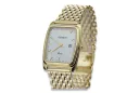 Gold men's watch Geneve ★ zlotychlopak.pl ★ Gold purity 585 333 Low Price!