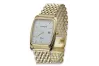 Жълт 14k 585 златен мъжки часовник Geneve mw001ydw&mbw005y