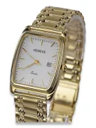 Gold men's watch Geneve ★ zlotychlopak.pl ★ Gold purity 585 333 Low Price!