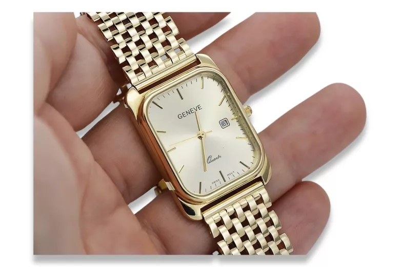 Gold men's watch Geneve ★ https://zlotychlopak.pl/ru/ ★ Золотая чистота 585 333 Низкая Цена!