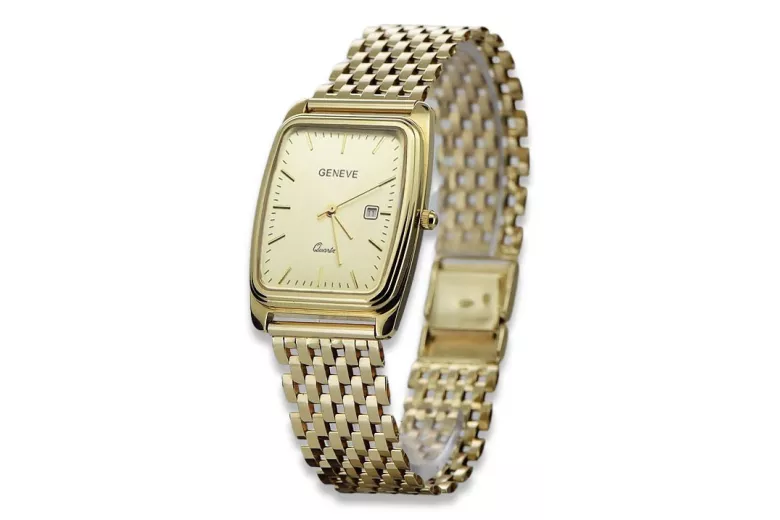 Gold men's watch Geneve ★ https://zlotychlopak.pl/ru/ ★ Золотая чистота 585 333 Низкая Цена!