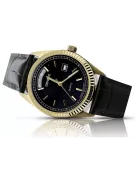 Gold men's watch Geneve ★ zlotychlopak.pl ★ Gold purity 585 333 Low Price!