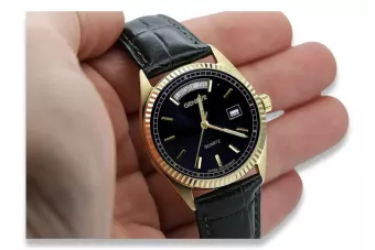 Złoty zegarek męski Geneve ★ złotychlopak.pl ★ Złoto czystości 585 333 Niska cena!