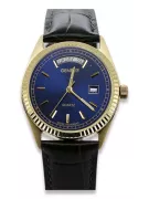 Gold men's watch Geneve ★ zlotychlopak.pl ★ Gold purity 585 333 Low Price!