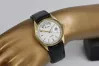 Amarillo de oro de 14k hombres mujer Geneve reloj de línea blanca mw013ydw