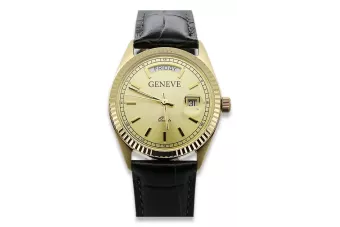 Жовтий 14k gold men's Geneve дивитися mw013ydy