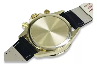 Amarillo 14k 585 oro hombre estilo Geneve mw014ydbl