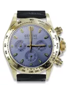 Gold men's watch Geneve ★ zlotychlopak.pl ★ Gold purity 585 333 Low Price!