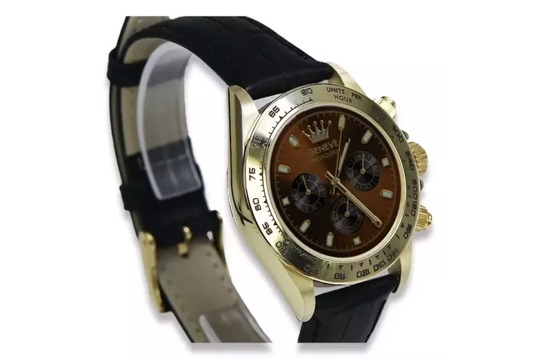 Gold men's watch Geneve ★ https://zlotychlopak.pl/ru/ ★ Золотая чистота 585 333 Низкая Цена!