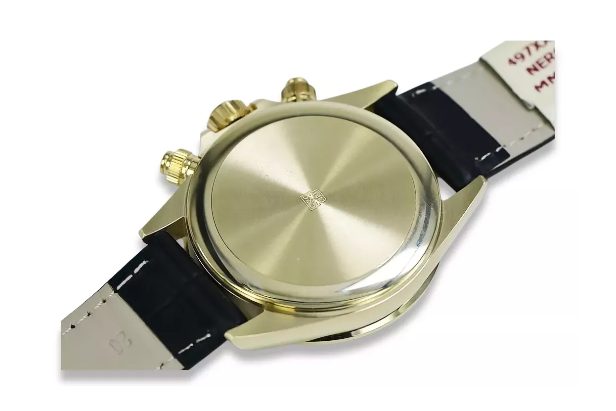 Reloj de oro para hombre Geneve ★ zlotychlopak.pl ★ Pureza de oro 585 333 Precio bajo!