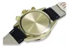 Reloj Geneve de hombre amarillo 14k 585 oro Rolex estilo mw014y