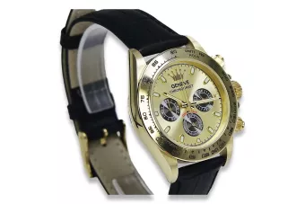 Yellow 14k 585 gold men's Geneve style mw014ydgb