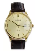 Reloj de oro para hombre Geneve ★ zlotychlopak.pl ★ Pureza de oro 585 333 Precio bajo!