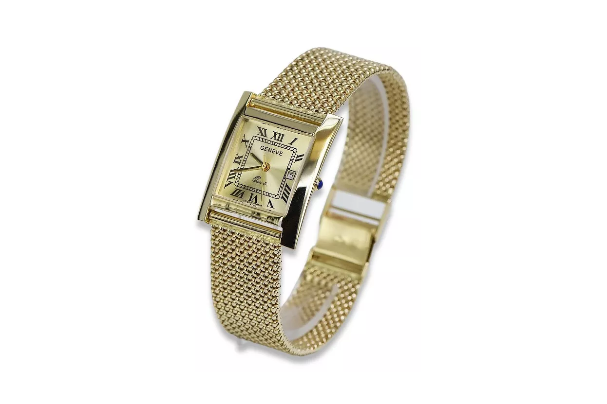 Gold men's watch Geneve ★ https://zlotychlopak.pl/ru/ ★ Золотая чистота 585 333 Низкая Цена!