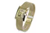 Mujer de oro amarillo 14k reloj Lady reloj de pulsera Geneve mw009y curva014y-f