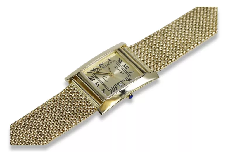 Montre hommes d'or Geneve ★ https://zlotychlopak.pl/fr/ ★ Pureté d'or 585 333 Low Price!