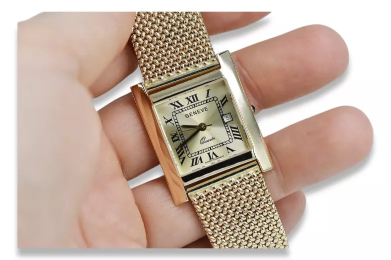 Montre hommes d'or Geneve ★ https://zlotychlopak.pl/fr/ ★ Pureté d'or 585 333 Low Price!