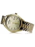 Gold men's watch Geneve ★ zlotychlopak.pl ★ Gold purity 585 333 Low Price!