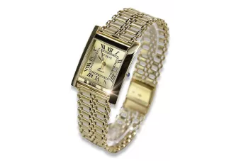 Gold men's watch Geneve ★ zlotychlopak.pl ★ Gold purity 585 333 Low Price!