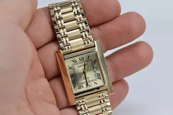 Італійська жовта 14k gold men's дивитися Geneve mw009y &mbw006y