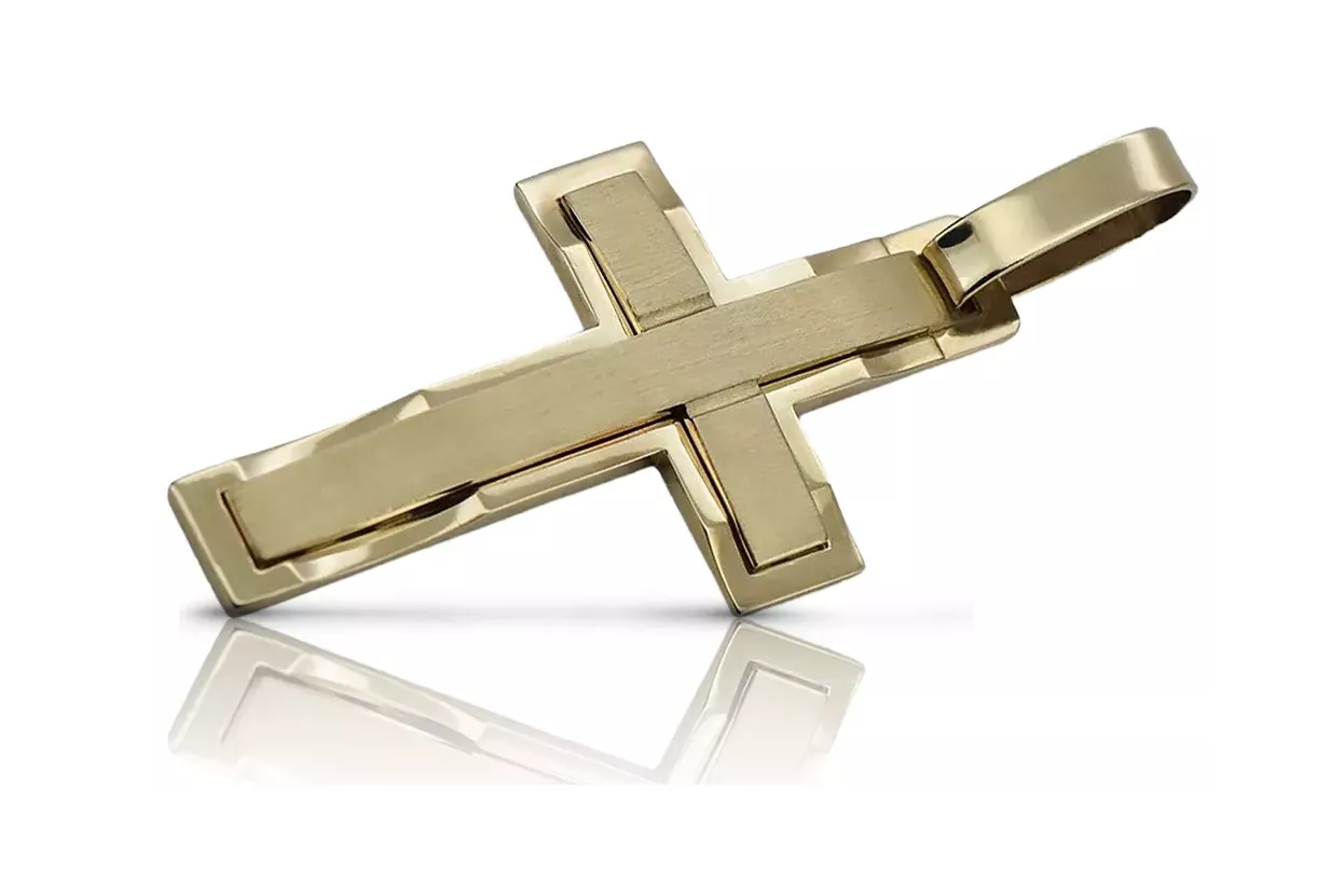 Croix catholique d'or ★ russiangold.com ★ Gold 585 333 Prix bas