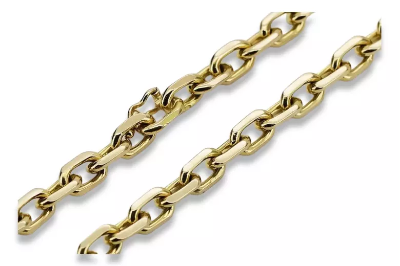 Yellow rose gold chain ★ russiangold.com ★ Gold 585 333 Low price