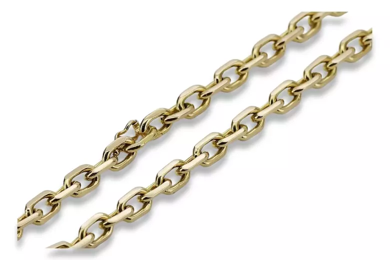 Yellow rose gold chain ★ russiangold.com ★ Gold 585 333 Low price