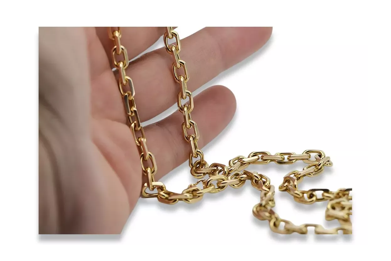 Yellow rose gold chain ★ russiangold.com ★ Gold 585 333 Low price