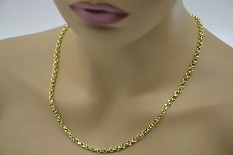 Yellow rose gold chain ★ russiangold.com ★ Gold 585 333 Low price