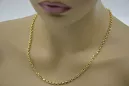 Yellow rose gold chain ★ russiangold.com ★ Gold 585 333 Low price