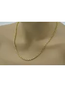 Yellow rose gold chain ★ russiangold.com ★ Gold 585 333 Low price