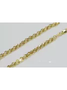 Italienische Ankerkette aus 14 Karat Gelbgold mit Diamantschliff, cc003y