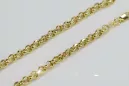 Italienische Ankerkette aus 14 Karat Gelbgold mit Diamantschliff, cc003y