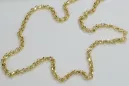 Yellow rose gold chain ★ russiangold.com ★ Gold 585 333 Low price