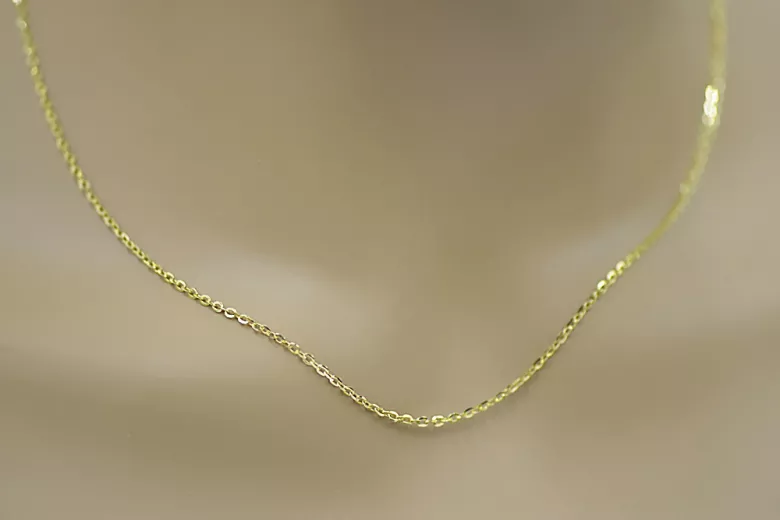 Yellow rose gold chain ★ russiangold.com ★ Gold 585 333 Low price