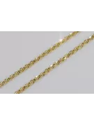 Italienische Ankerkette aus 14 Karat Gelbgold mit Diamantschliff, cc003y