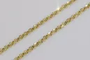 Italienische Ankerkette aus 14 Karat Gelbgold mit Diamantschliff, cc003y