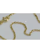 Italienische Ankerkette aus 14 Karat Gelbgold mit Diamantschliff, cc003y