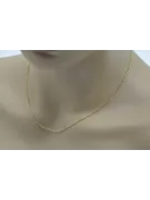 Yellow rose gold chain ★ russiangold.com ★ Gold 585 333 Low price