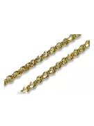 Yellow rose gold chain ★ russiangold.com ★ Gold 585 333 Low price