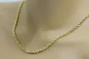 Italienische Ankerkette aus 14 Karat Gelbgold mit Diamantschliff, cc003y