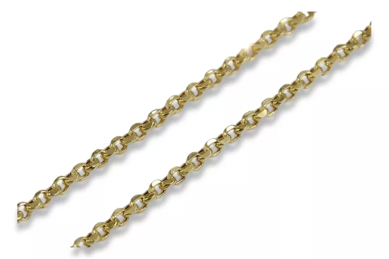 Italienische Ankerkette aus 14 Karat Gelbgold mit Diamantschliff, cc003y