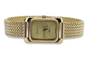 Yellow 14k 585 gold Lady wrist watch Geneve lw003ydg&lbw003y