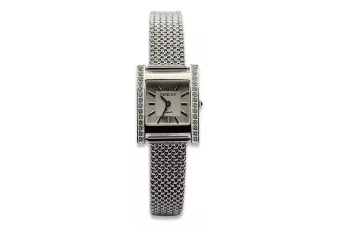 Бяло 14k злато 585 часовник Beautiful Lady Geneve lw035wds&lbw003w