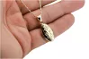 Yellow 14k gold beautiful oval pendant for picture box cpn021y